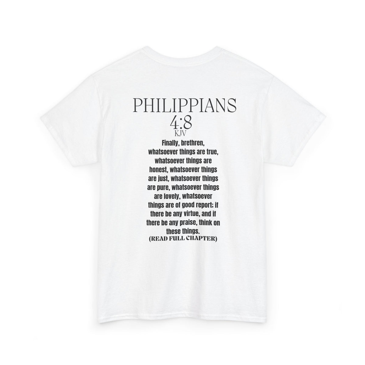 T-Shirt — “And Paul Said…” Philippians 4:8 Inspirational Christian Tee