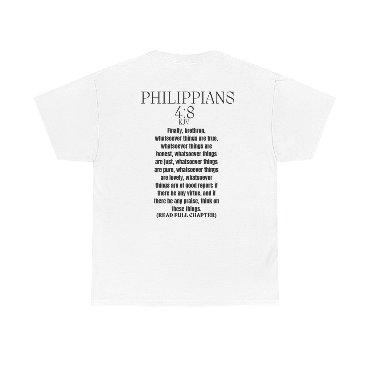 T-Shirt — “And Paul Said…” Philippians 4:8 Inspirational Christian Tee